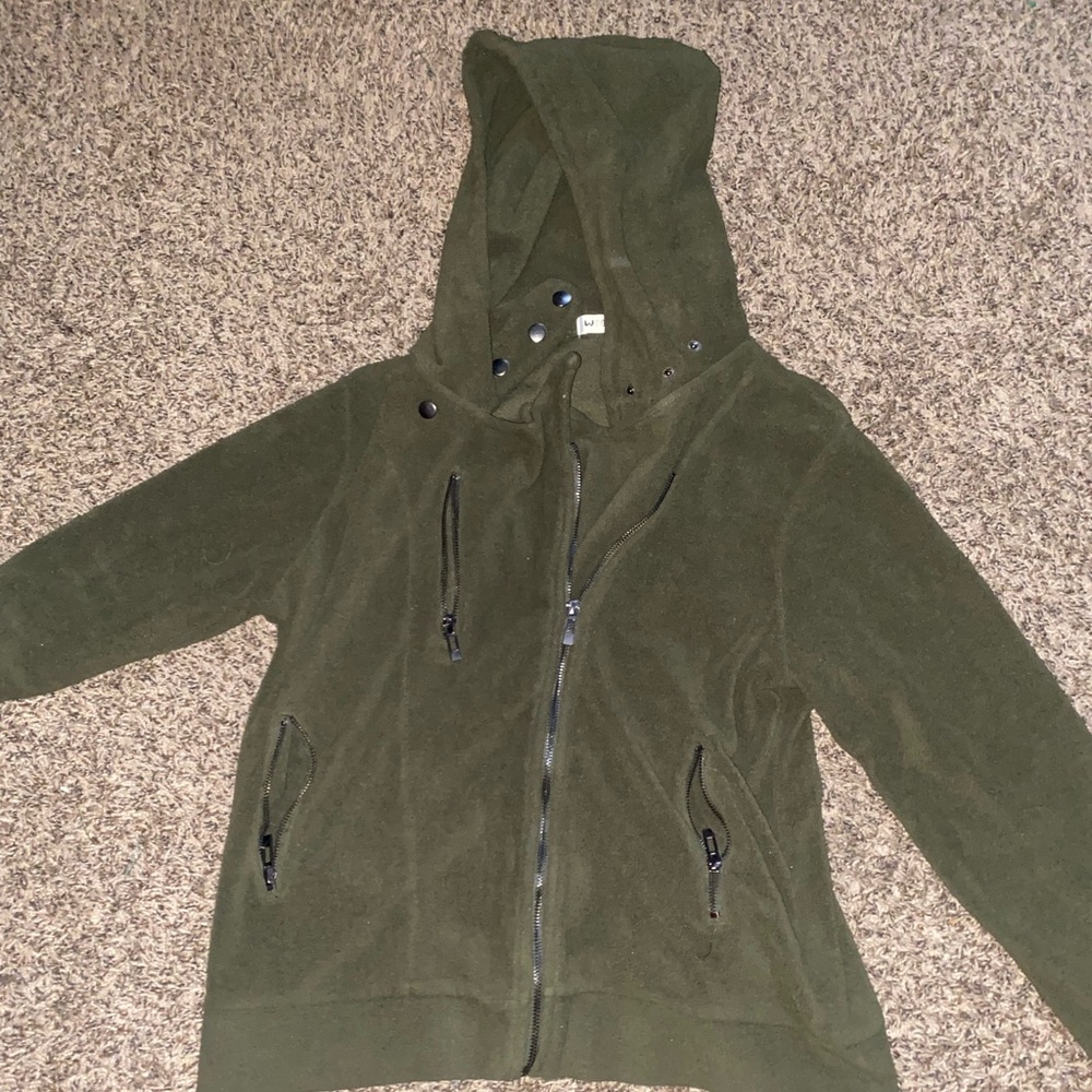 Green thick jacket